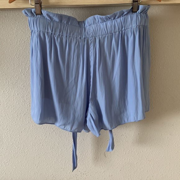 🛑SOLD🛑 Ramy Brook Peggy Paperbag Shorts Blue Size Large - Picture 6 of 7